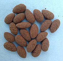 Deliciously Ella brand chocolate-covered almonds