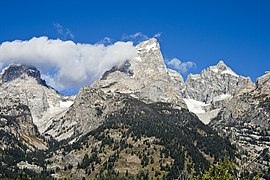 Disappointment Peak (outcropping to left and below Grand Teton)