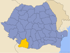 Letak County Dolj di Rumania