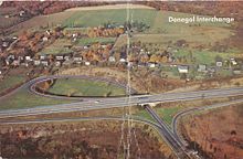 PA Turnpike at Donegal, PA, 1959. Donegal Turnpike Interchange.jpg