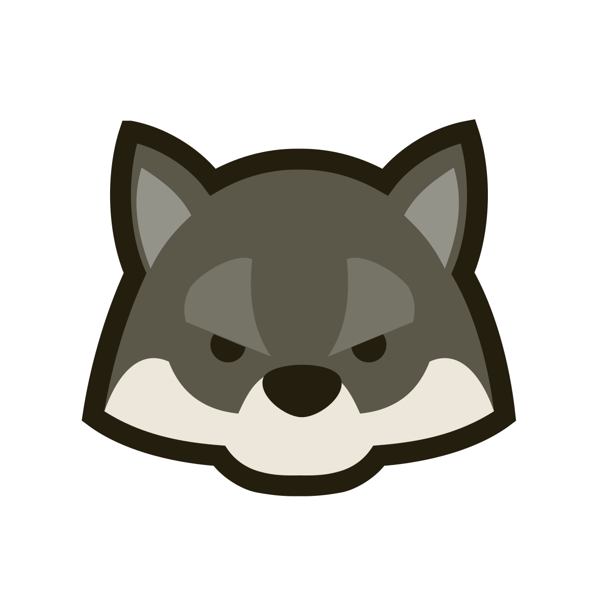 Cartoon Wolf - Openclipart