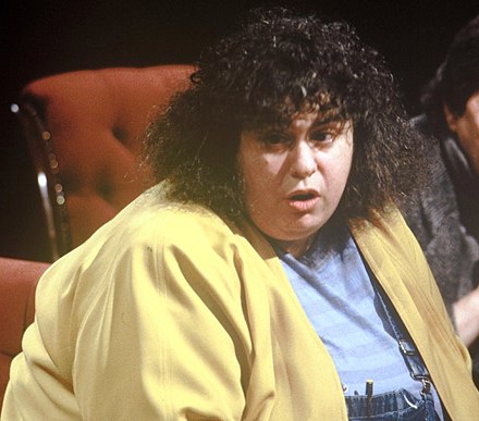 Andrea Dworkin in May 1988 on television