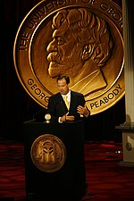 Thumbnail for File:Ed Chapuis accepts the Peabody Award, May 2010 (1).jpg