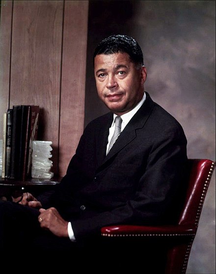 Official portrait of senator Edward brooke, dated around 1967 to 1979
