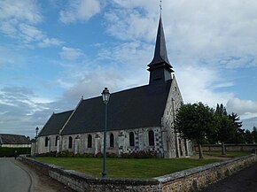 Eglise Saint-Aubin à Saint-Aubin-Guichard, Eure.JPG