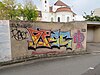 Die Grafftiwände im Eichstätter Wiesengäßchen