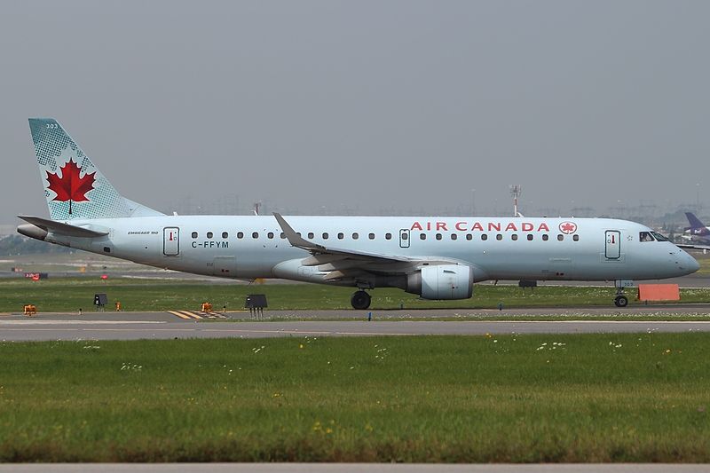 File:Embraer ERJ-190-100AR Air Canada C-FFYM, YYZ Toronto, ON (Lester B. Pearson International Airport), Canada PP1380221518.jpg