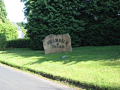 Engraved village name stone for Crambeck Village - geograph.org.uk - 201646.jpg