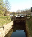 Obertor der Schleuse am südlichen Ende des Ernst-August-Kanals in Hannover