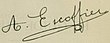 signature d'Auguste Escoffier