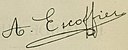 Auguste Escoffier – podpis