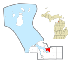 Charlevoix County ішіндегі орналасуы