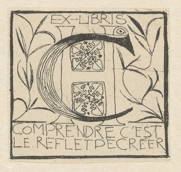 File:Ex libris voor Dora Calisch-Hijmans, RP-P-1938-1143.jpg