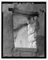 Feature 1, Room B, west interior wall top window looking west-northwest - Serpents Quarters Pueblo, Approximately 2 miles north of County Road G, Cortez, Montezuma County, CO HABS CO-204-12.tif