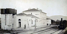 La stazione poco prima della sua inaugurazione, nel 1882