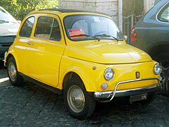 Fiat 500 à Rome.
