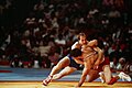 File US Army 2d Lt Ludwig D. Banach competes in freestyle wrestling during the 1984 Summer Olympics.jpg