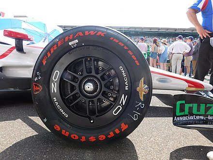 OZ racing wheels on an Indy car