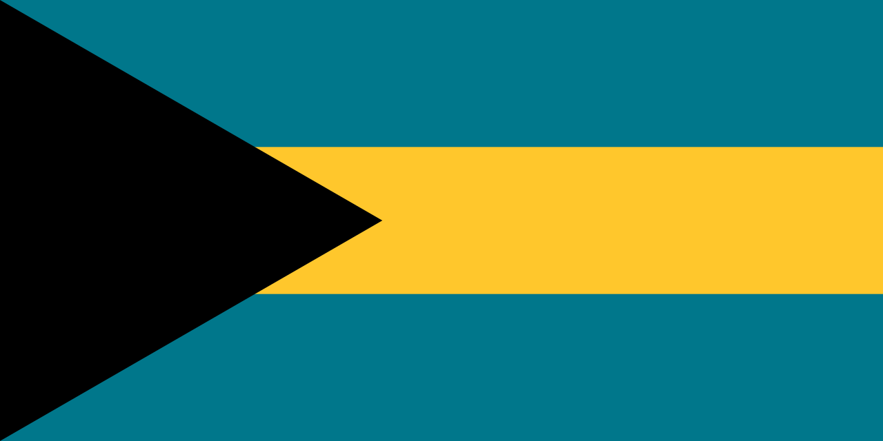 Image of the flag of Bahamas. 