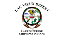 Flag of the Lac Vieux Desert Band of Lake Superior Chippewa Indians.PNG