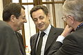 Nikos Anastasiadis col Ex-presidente de Francia Nicolas Sarkozy