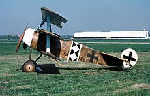 A flyable reproduction of the Fokker Dr.I of World War I, the best known triplane.