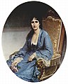 Portrait of Antonietta Negroni Prati Morosini, Oval (۱۸۷۲) Civica Galleria d'Arte Moderna, Milan