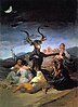 Goya's depictions of witchcraft mocked what he saw as medieval fears exploited for political gain.