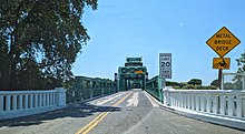The Freeport Bridge, looking west across the Sacramento River, from Sacramento County to Yolo County