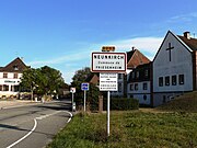 Le hameau de Neunkirch, commune de Friesenheim.