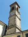 Campanile della chiesa di San Giovanni Battista, Garbagna, Piemonte, Italia