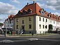 End of the row houses on Langemarckstrasse