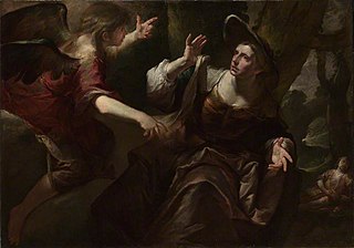 The Angel appears to Hagar and Ishmael