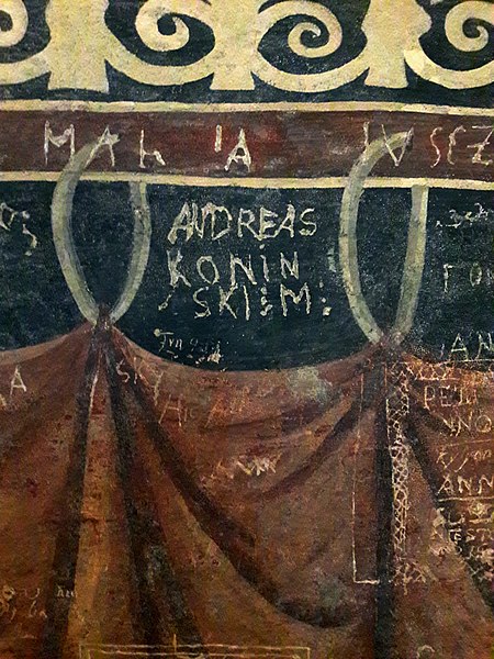 File:Graffiti signatures in the Holy Trinity Chapel in Lublin 02.jpg