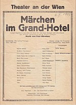 Vorschaubild für Märchen im Grand Hotel