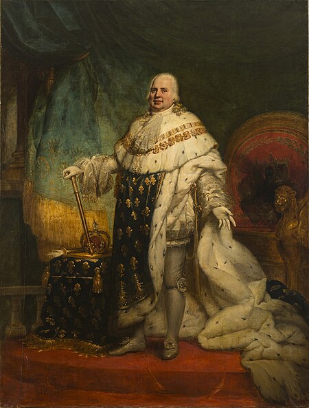 Guérin - Louis XVIII of France in Coronation Robes.jpg
