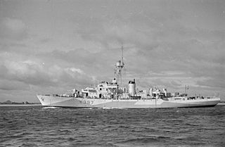 HMS <i>Launceston Castle</i> (K397) Corvette in UK Royal Navy