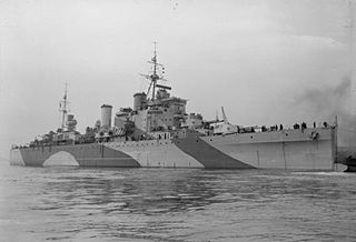 HMS <i>London</i> (69) Cruiser of the Royal Navy