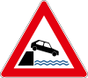 Quayside or riverbank ahead