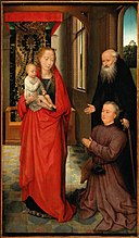 Ганс Мемлинг - Мадонна с младенцем и святым Антонием.jpg