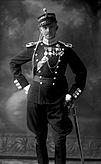 Hans Wilhelm L'Orange con uniforme de capitán de cabalería, 1913