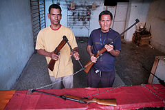 Air pump rifle shoting stall. Havana (La Habana), Cuba