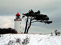 8) 29.11.2004: Hiddensee - Leuchtturm auf dem Dornbusch (fotografiert im Dezember 2001) => Commons!