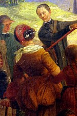 Coiffure avec la flèche de vertu et son petit bonnet ; 1847.