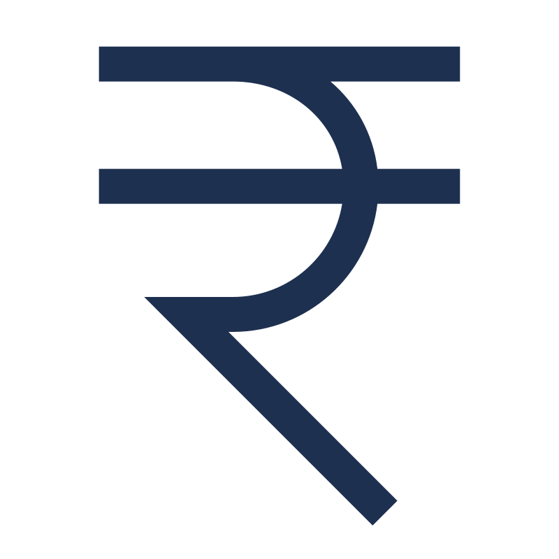 Indian Rupee Sign Transparent PNG