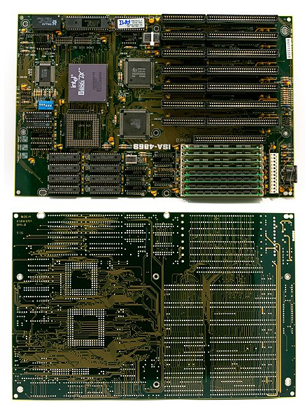 קובץ:Intel i486DX-33 Motherboard Front-Back.jpg