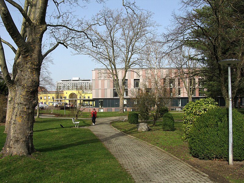 File:Interdisziplinäres Tumorzentrum am Universitätsklinikum Freiburg, links der Haupteingang der Unikli.jpg