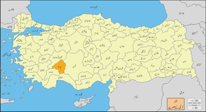 ترکی صوبے میں اسپارتا کا محل وقوع