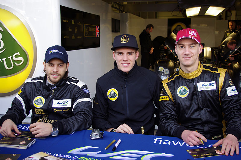 File:Jan Charouz, Dominik Kraihamer and Thomas Holzer Drivers of Lotus's Lotus T128 (8669104800).jpg