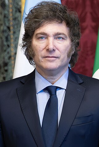 <span class="mw-page-title-main">Javier Milei</span> President of Argentina since 2023